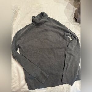 Soft grey turtleneck
